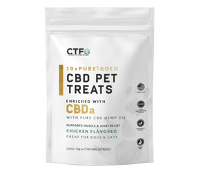 10xPURE™- GOLD CBD Pet Treats Enriched with CBDa